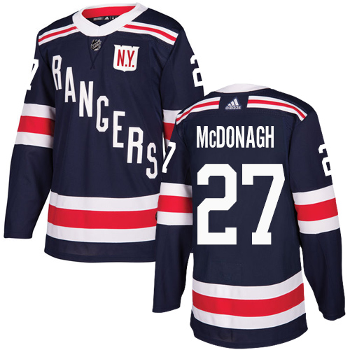 Adidas Rangers #27 Ryan McDonagh Navy Blue Authentic 2018 Winter Classic Stitched Youth NHL Jersey